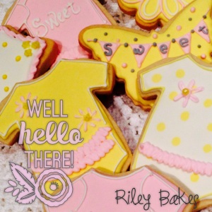 flowers and spring baby girl baby shower themed royal icing cookies riley bakes